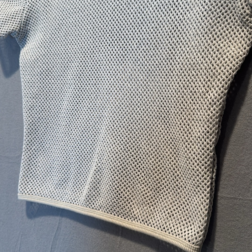 St. Agni Cream Short Sleeve Mesh Tee - Picture 3 of 5